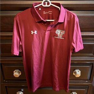 Under Armour Men's Maroon Basketball Polo Shirt - Fordham University